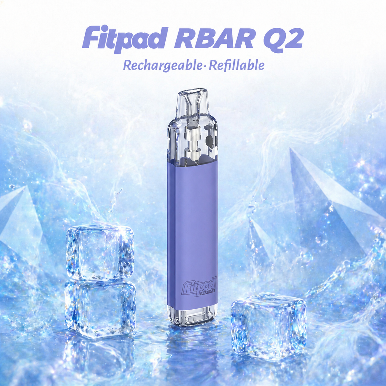 Fitpod RBAR Q2 注油式電子煙多款顏色包裝與規格色卡對照圖