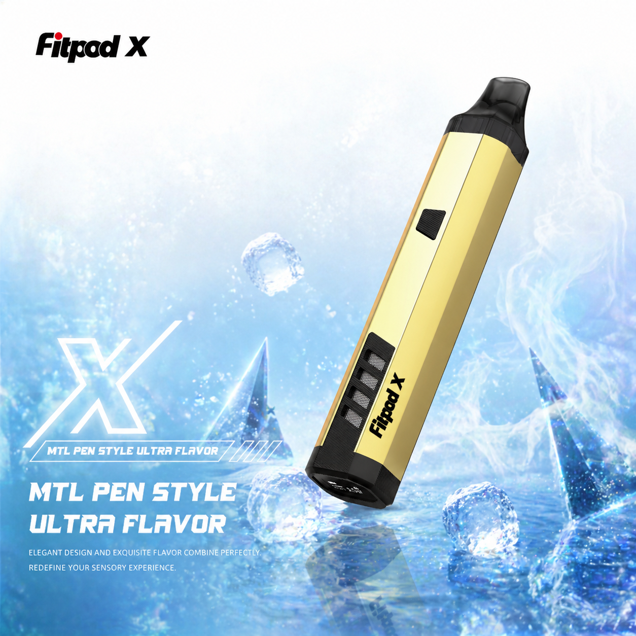 Fitpod X 斯萊克三代 黃金版 注油式電子煙多款顏色包裝與規格色卡對照圖
