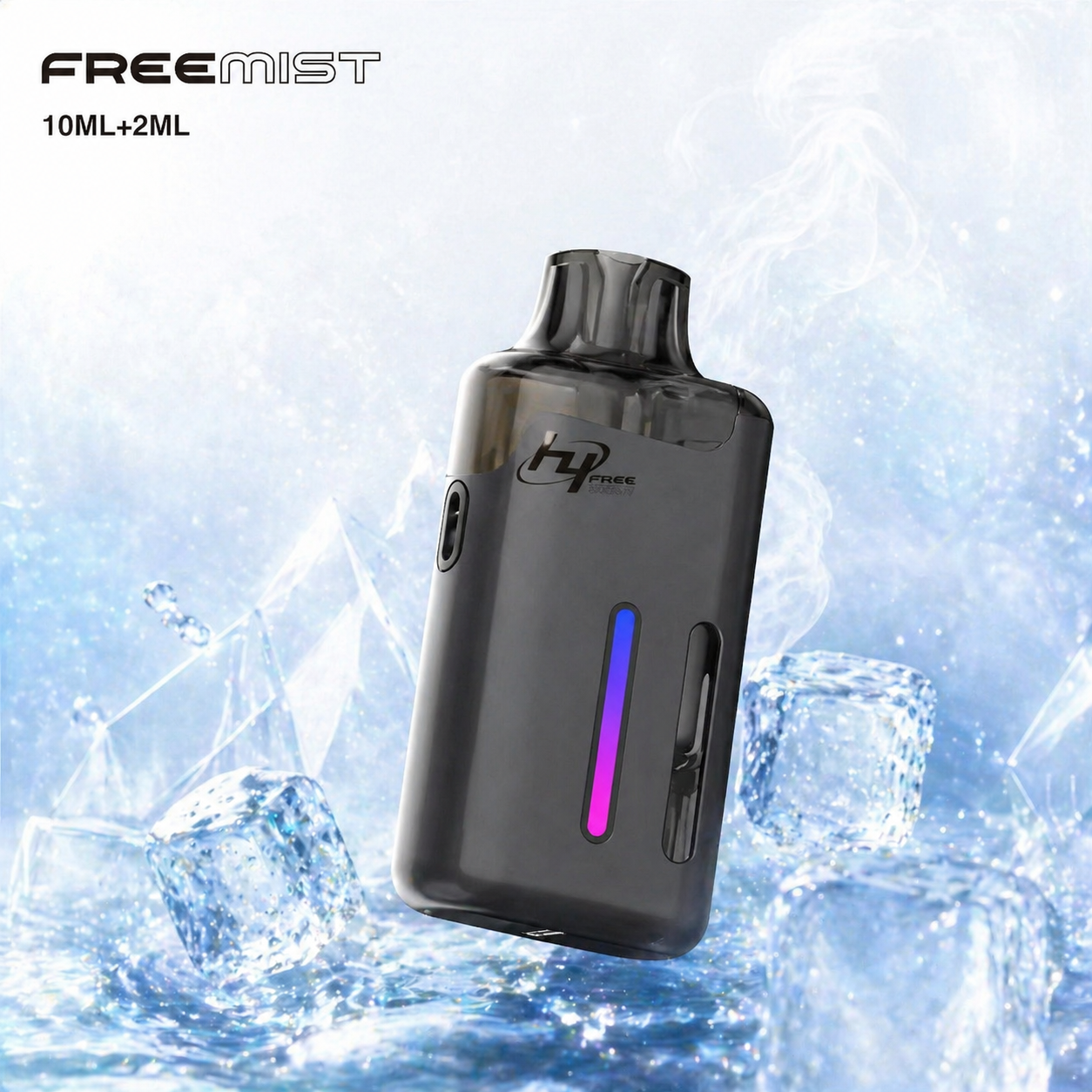 LH Free Mist 注油式電子煙多款顏色包裝與規格色卡對照圖
